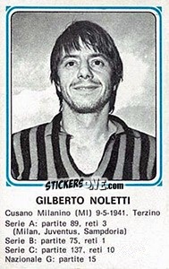 Sticker Gilberto Noletti - Calciatori 1978-1979 n. 451 - Panini
