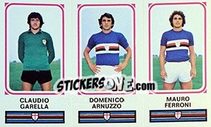Sticker Claudio Garella / Domenico Arnuzzo / Mauro Ferroni - Calciatori 1978-1979 n. 454 - Panini