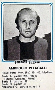 Figurina Ambrogio Pelagalli - Calciatori 1978-1979 - Panini