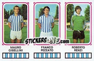 Sticker Mauro Gibellini / Franco Pezzato / Roberto Renzi - Calciatori 1978-1979 n. 467 - Panini