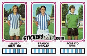 Cromo Mauro Gibellini / Franco Pezzato / Roberto Renzi - Calciatori 1978-1979 - Panini