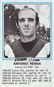 Cromo Antonio Renna - Calciatori 1978-1979 - Panini