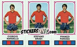 Sticker Giorgio Nardello / Stefano Dradi / Franco Panizza - Calciatori 1978-1979 - Panini