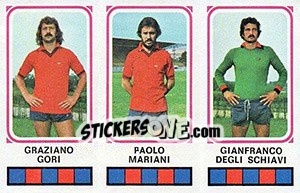 Sticker Graziano Gori / Paolo Mariani / Gianfranco Degli Schiavi - Calciatori 1978-1979 - Panini