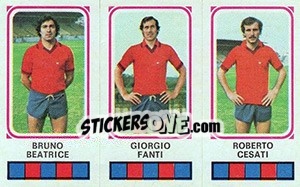Cromo Bruno Beatrice / Giorgio Fanti / Roberto Cesati - Calciatori 1978-1979 - Panini