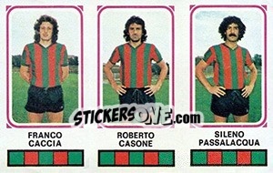 Cromo Franco Caccia / Roberto Casone / Sileno Passalacoua - Calciatori 1978-1979 - Panini