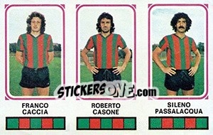 Sticker Franco Caccia / Roberto Casone / Sileno Passalacoua - Calciatori 1978-1979 n. 486 - Panini