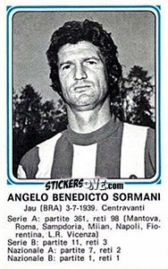 Cromo Angelo Benedicto Sormani - Calciatori 1978-1979 - Panini