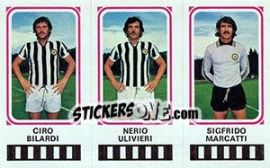 Sticker Ciro Bilardi / Nerio Ulivieri / Sigfrido Marcatti - Calciatori 1978-1979 n. 497 - Panini