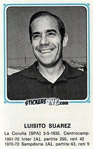 Cromo Luisito Suarez - Calciatori 1978-1979 - Panini
