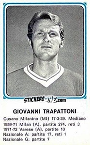 Figurina Giovanni Trapattoni - Calciatori 1978-1979 - Panini