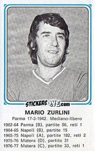Sticker Mario Zurlini - Calciatori 1978-1979 - Panini