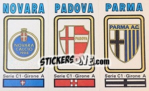 Figurina Badge Novara / Padova / Parma - Calciatori 1978-1979 - Panini