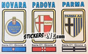 Figurina Badge Novara / Padova / Parma