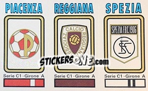 Cromo Badge Piacenza / Reggiana / Spezia - Calciatori 1978-1979 - Panini