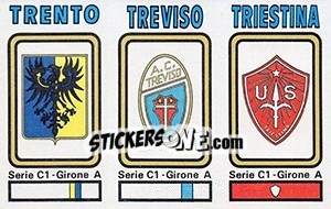 Cromo Badge Trento / Treviso / Triestina - Calciatori 1978-1979 - Panini