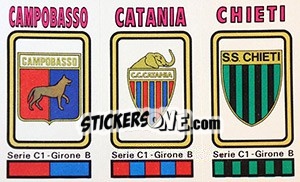 Figurina Badge Campobasso / Catania / Chieti - Calciatori 1978-1979 - Panini