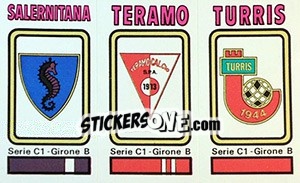 Sticker Badge Salerntana / Teramo / Turris - Calciatori 1978-1979 - Panini