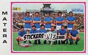 Sticker Team Matera - Calciatori 1978-1979 - Panini
