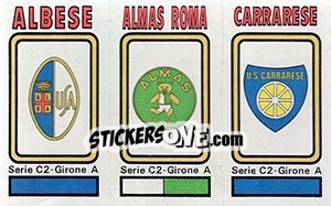 Sticker Badge Albese / Almas Roma / Carrarese - Calciatori 1978-1979 n. 560 - Panini