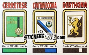 Figurina Badge Cerretese / Civitaveccha / Derthona - Calciatori 1978-1979 - Panini