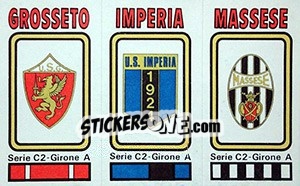Cromo Badge Grosseto / Imperia / Massese - Calciatori 1978-1979 - Panini