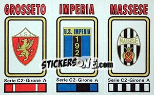 Sticker Badge Grosseto / Imperia / Massese - Calciatori 1978-1979 n. 562 - Panini