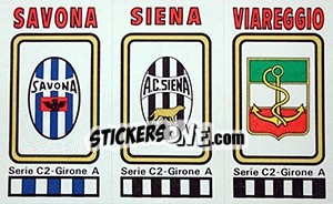 Figurina Badge Savona / Siena / Viareggio