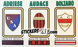 Figurina Badge Adriese / Audace / Bolzano - Calciatori 1978-1979 - Panini