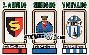 Sticker Badge San Angelo / Seregno / Vigevano - Calciatori 1978-1979 n. 571 - Panini