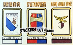 Figurina Badge Brindisi / Civitanovese / Fano Almo Juve