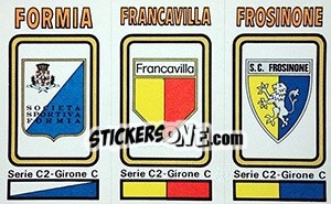 Sticker Badge Formia / Francavilla / Frosinone - Calciatori 1978-1979 n. 574 - Panini