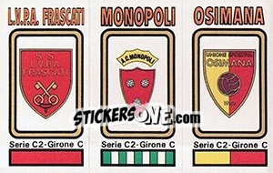 Cromo Badge L.V.P.A. Frascati / Monopoli / Osimana - Calciatori 1978-1979 - Panini