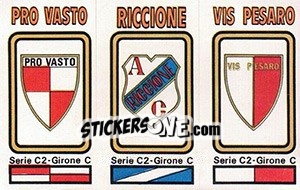 Sticker Badge Pro Vasto / Riccione / Vis Pesaro - Calciatori 1978-1979 n. 577 - Panini