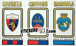 Cromo Badge Cosenza / Crotone / Marsala - Calciatori 1978-1979 - Panini
