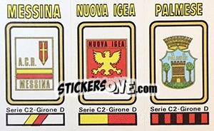 Sticker Badge Messina / Nuovo Igea / Palmese - Calciatori 1978-1979 - Panini