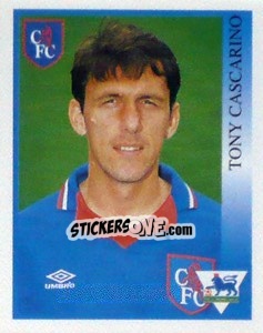 Cromo Tony Cascarino - Premier League Inglese 1993-1994 - Merlin