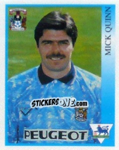 Figurina Mick Quinn - Premier League Inglese 1993-1994 - Merlin