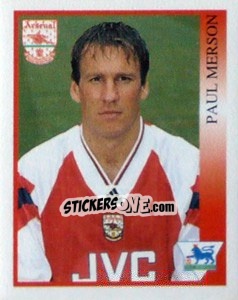 Figurina Paul Merson - Premier League Inglese 1993-1994 - Merlin