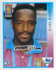 Figurina Earl Barrett - Premier League Inglese 1993-1994 - Merlin