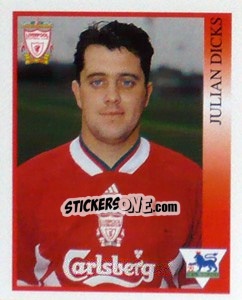 Figurina Julian Dicks - Premier League Inglese 1993-1994 - Merlin