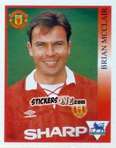 Cromo Brian McClair - Premier League Inglese 1993-1994 - Merlin