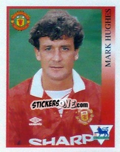 Figurina Mark Hughes - Premier League Inglese 1993-1994 - Merlin