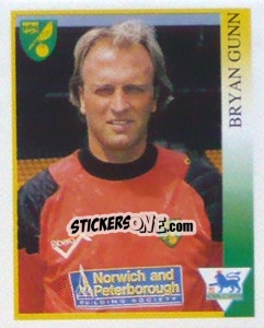 Sticker Bryan Gunn - Premier League Inglese 1993-1994 n. 282 - Merlin