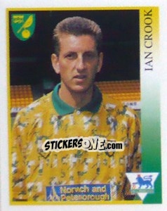 Figurina Ian Crook - Premier League Inglese 1993-1994 n. 289 - Merlin
