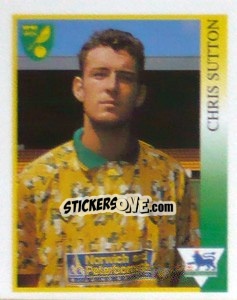 Cromo Chris Sutton - Premier League Inglese 1993-1994 - Merlin