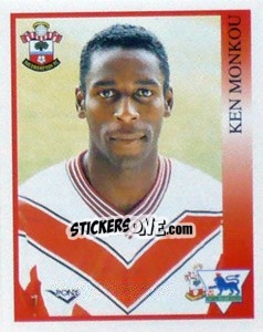 Figurina Ken Monkou - Premier League Inglese 1993-1994 - Merlin