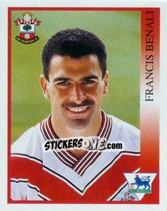 Sticker Francis Benali - Premier League Inglese 1993-1994 n. 394 - Merlin