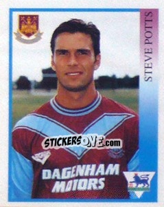 Figurina Steve Potts - Premier League Inglese 1993-1994 - Merlin