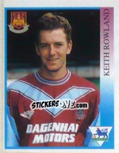 Figurina Keith Rowland - Premier League Inglese 1993-1994 - Merlin